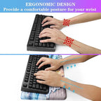 Computer Keyboard Stand with Wrist Rest, Ergonomic Tilted Keyboard Holder - Image 3