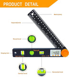 Rainyb Digital Angle Finder Tool 7inch 0-360 degree LED Digital Protractor - Image 2