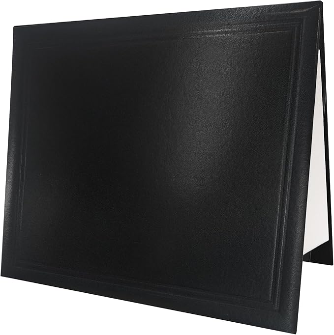 GraduationMall 11"x14" Smooth Padded Diploma Cover Certificate Holder Black by GraduationMall%C2%AE