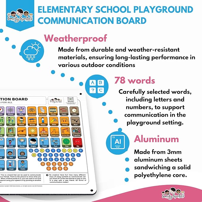 Weather-Proof Aluminum School Playground Communication Board - Image 7