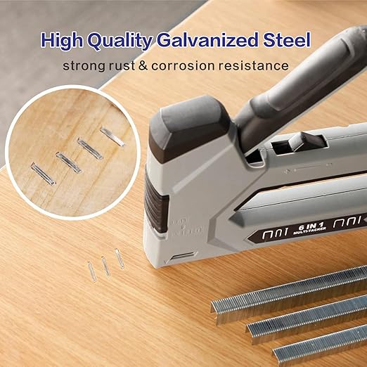 HW HAMWOO 20 Guage Galvanized T/50 Staples, 5 Sizes Assorted Size Project Pack - Image 5
