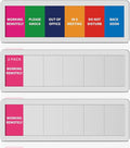 2PK Office Door Signs 6 Options Do Not Disturb, Please Knock, In A Meeting by EliteSign