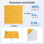 UNECHO 12 Pack 12" X 12" X 0.4" Acoustic Panels - Image 3