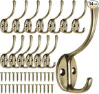 Homanu 14 Pack Coat Hooks Wall Mounted by Homanu