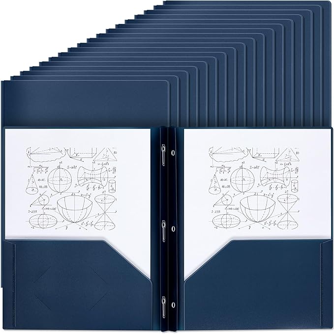 Lincia 100 Pcs Plastic Folders by Lincia