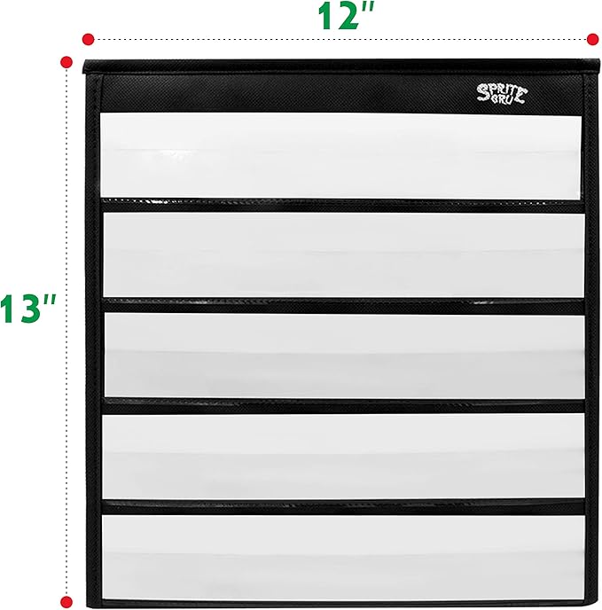 Black Tabletop Desktop Pocket Chart - Image 2