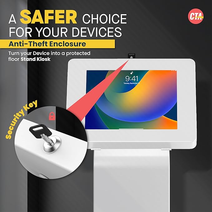 Locking Stand Kiosk – CTA Premium Small Locking Support Base Kiosk - Image 3