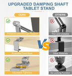 Houele Tablet Stand Holder, Adjustable Foldable Tablet Arm iPad Desk Mount - Image 5