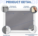 SWANCROWN Enclosed Bulletin Board Grey Felt Displays Boards Weather Resistant - Image 3