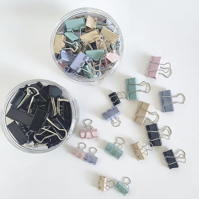 304 PCS Assorted Sizes Binder Clips Paper Clamps Including Large, Small Colored - Image 3