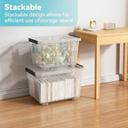 Nazhura 97 Quart Plastic Storage Bin, Stackable and Nestable Storage Boxes - Image 5