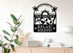 Personalized Pool Sign, Pool Gift, Custom Pool Decor, Custom Metal Pool Sign - Image 2