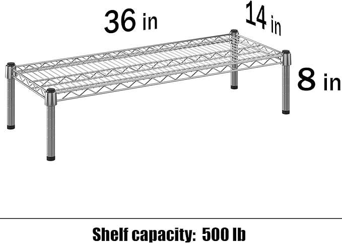 Regal Altair 14" Deep x 36" Wide x 8" Height 1-Tier Wire Shelving Kit | NSF - Image 3