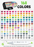 AEDAGA 168 Colors Alcohol Markers - Image 4