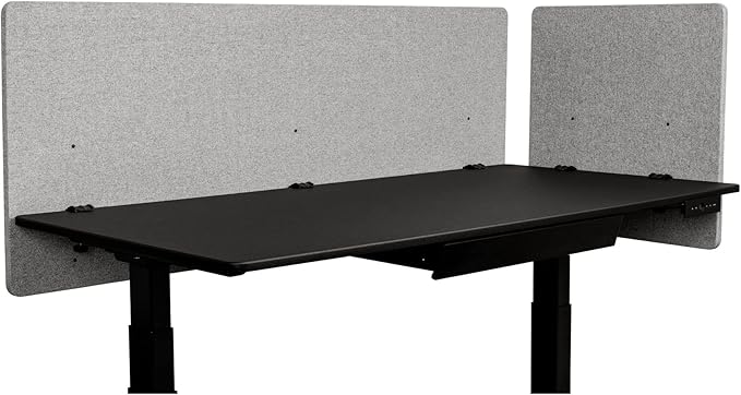 Stand Up Desk Store ReFocus Clamp-on Acoustic Desk Divider Privacy Panel That - Image 4