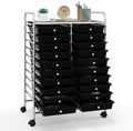 Happygrill 20-Drawer Organizer Cart Tools, Mobile Utility Storage Cart