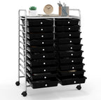 Happygrill 20-Drawer Organizer Cart Tools, Mobile Utility Storage Cart