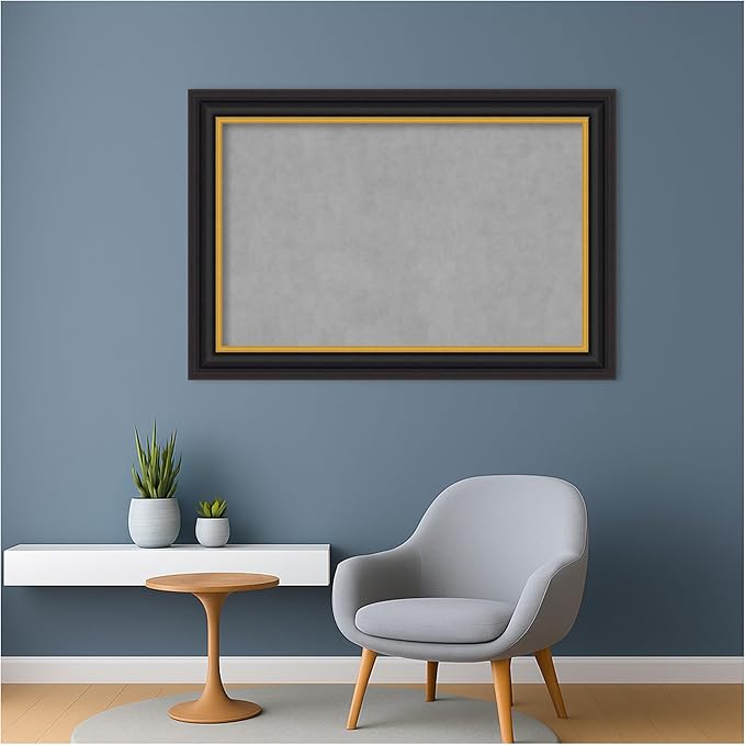 Amanti Art Black Framed Magnetic Board 26x38 Large Vision Board - Image 5