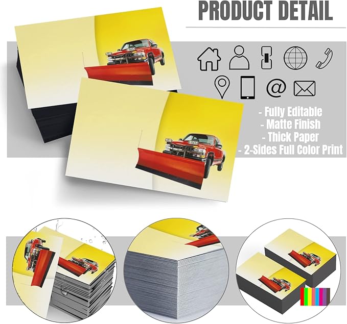Custom Business Cards Double-Sided Personalized Stationery | Professional - Image 2