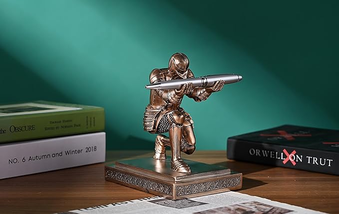 HDMbigmi Knight Pen Holder Pen Stand Desk Organizers and Accessories Resin - Image 8