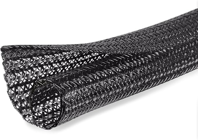 Moxita 10ft - 1/4 inch Cord Protector Cable Sleeve Split Wire Loom Tubing by Moxita
