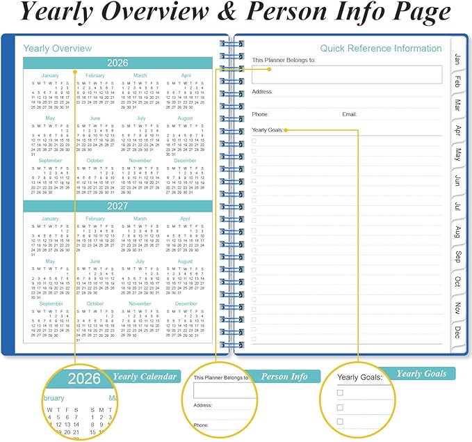 2026 Planner - Planner 2026 from January 2026 - December 2026, Weekly & Monthly - Image 5