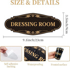 Dressing Room Sign for Door，Self-Adhesive Waterproof Vinyl Vintage Changing - Image 2