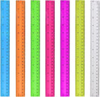 7PCS Clear Ruler, 12 Inch Plastic Rulers by HXSEMAYIG