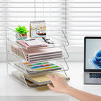 YKLSLH Simple 4 Tier Paper Organizer Letter Tray - Image 8