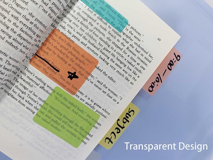 ELII 500 PCS Tabs for Annotating Books, Labels for Pages Notebooks - Image 4