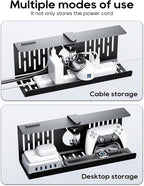 NODOCA No Drill Under Desk Cable Management Tray, Punch-Free Clamp on, Metal - Image 7