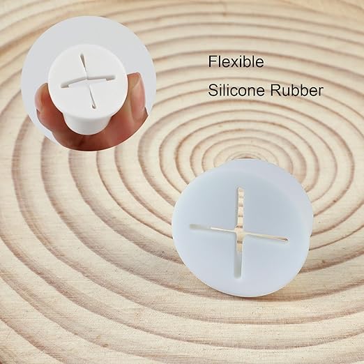 Desk Grommet, 1 Inch Flexible Rubber Grommets, Silicone Cable Cord Grommet Wire - Image 3