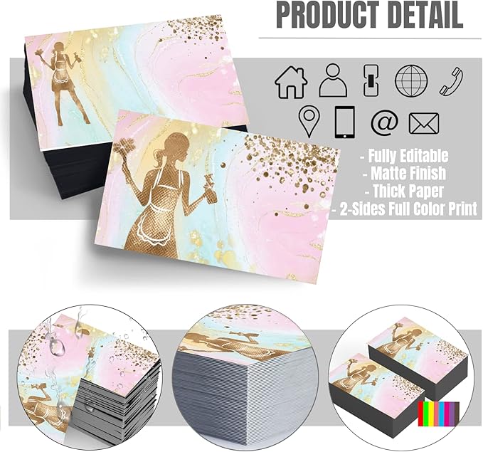 Custom Business Cards Double-Sided Personalized Stationery | Professional - Image 2