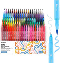 Grabie Dual Tip Water-Based Sketch Marker Set of 100, Fineliner & Brush Drawing by Grabie