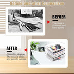 Clear Stackable Paper Trays 4 Pack, PET Letter Tray Desk Organizer, Desktop - Image 5