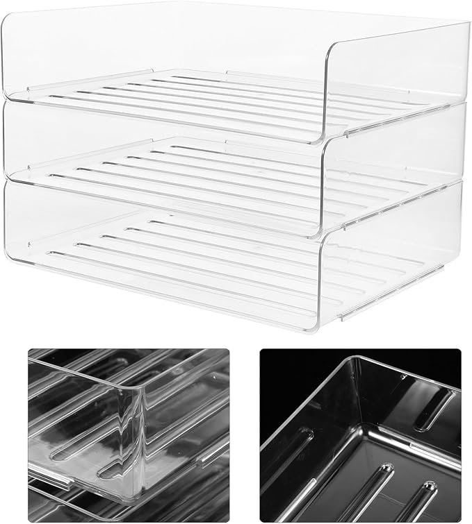 SUPVOX Desk Organizer Tray Stackable Letter File Holder Desktop Storage - Image 8