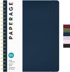 PAPERAGE Lined Spiral Journal Notebook, 160 Pages, Large B5 Hardcover Journal by PAPERAGE