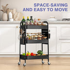 KINGRACK 3 Tier Rolling Cart - Image 5