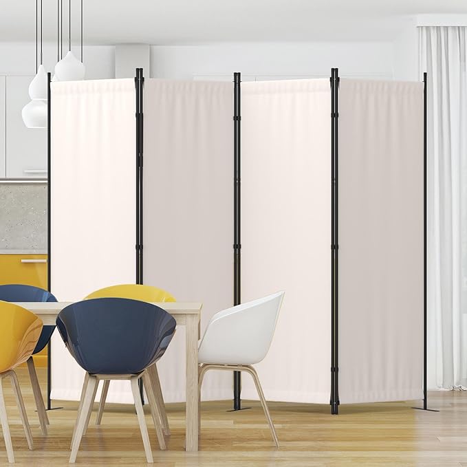 Kecreque Room Divider 4 Panel Partition Room Dividers & Folding Privacy Screens by Kecreque