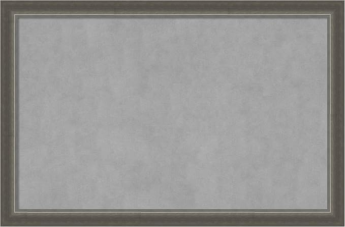 Amanti Art Silver Framed Magnetic Board 23x35 Large Vision Board by AmantiArt