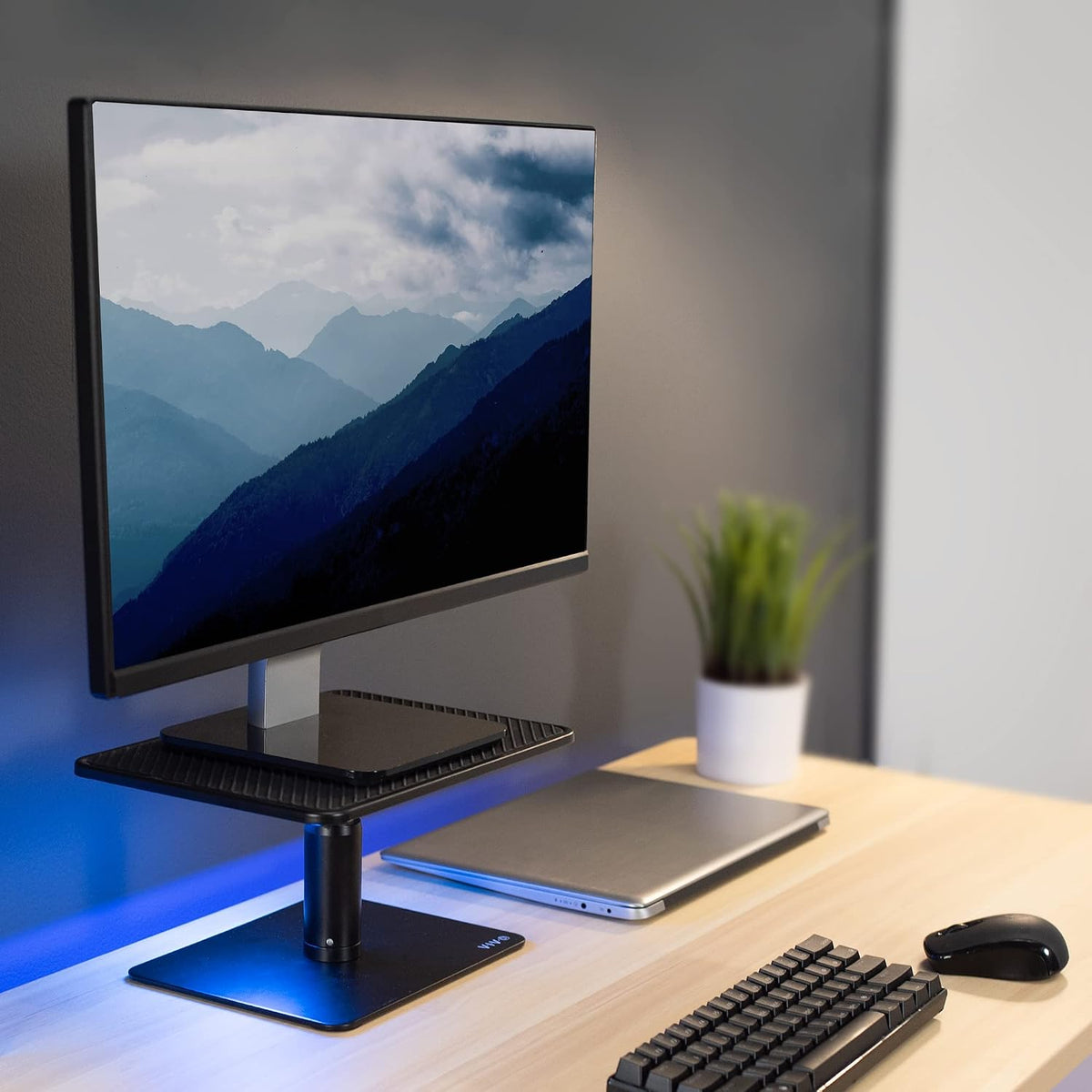 VIVO Universal Height Adjustable Ergonomic Computer Monitor and Laptop Riser ...