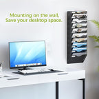EasyPAG 10 Pocket Mesh Wall File Organizer, Hanging Paper Folder Holder - Image 2