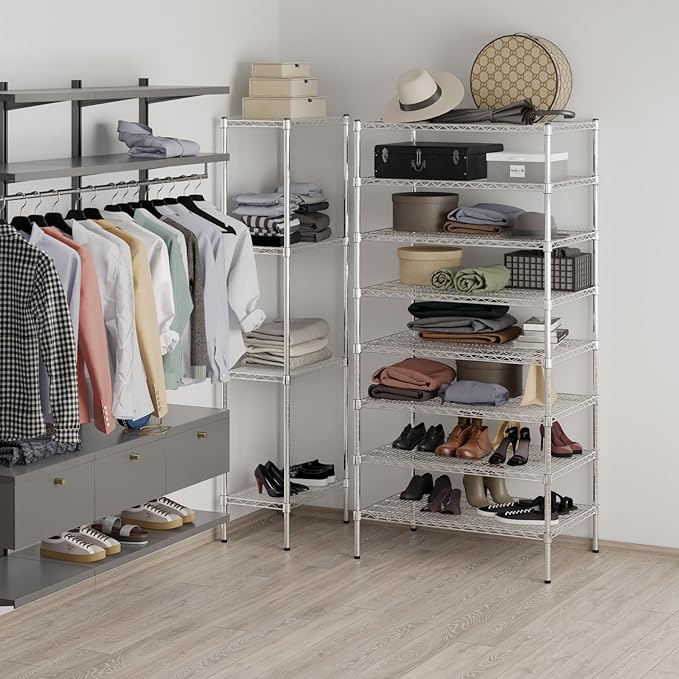 Regal Altair 24" Deep x 36" Wide x 74" Height Wire Shelving Kit | 8-Tier | NSF - Image 4