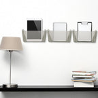 Colarr 8 Pcs Wall File Holder Organizer Plastic Wall Mount Mail Organizer - Image 6
