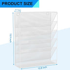 GDINDINFAN Wall File Organizer Holder Mesh Hanging Paper Document Holder - Image 3