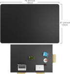 CENNBIE HUGE180 70.8" x 47" Black Leather Desk Mat - Image 2