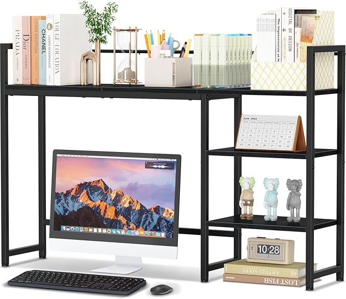 Snughome Desk Shelf, 44.9" Large Desktop Organizer Shelf, Desk Hutch by Snughome