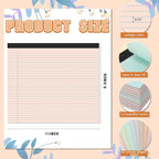 Lincia 12 Pcs 11" x 9.5" Legal Pads College Ruled Notepad Landscape Notebook - Image 2