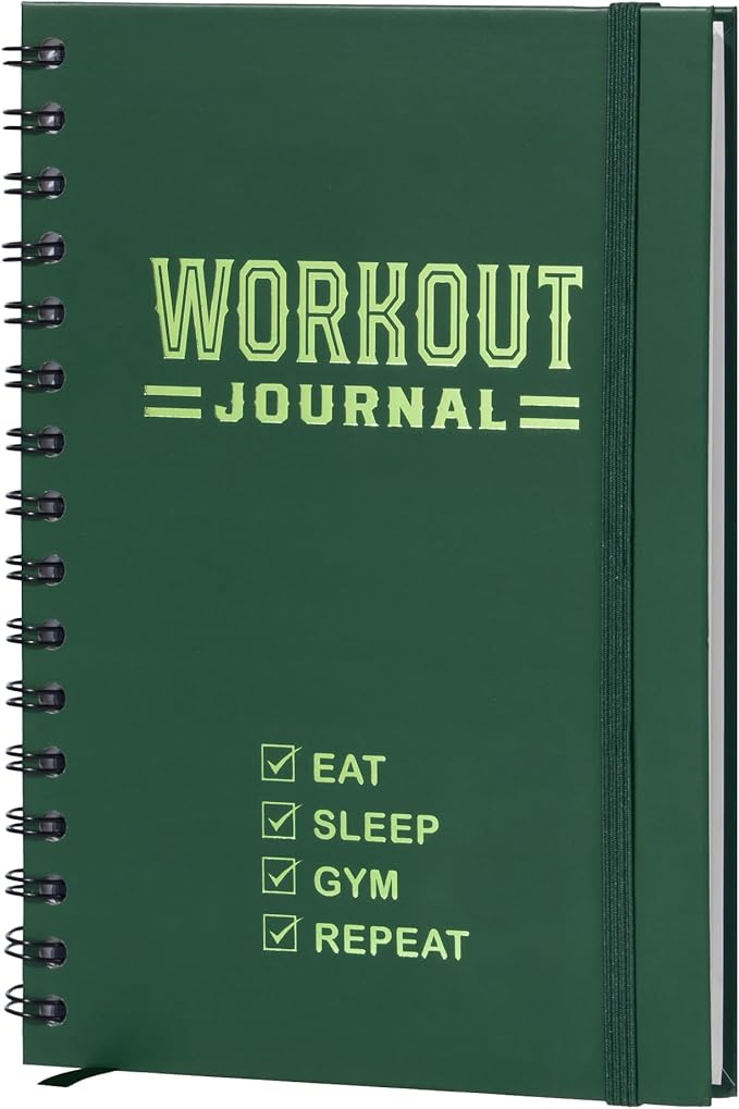 Nextnoid Hardcover Fitness Journal Workout Planner by Nextnoid