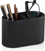 MEIBOOCH PU Leather Pen Holder for Desk, Small Remote Control Holder Pencil Cup by MEIBOOCH